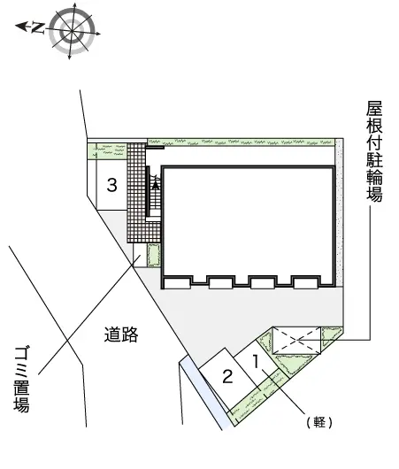 ★手数料０円★川西市南花屋敷　月極駐車場（LP）